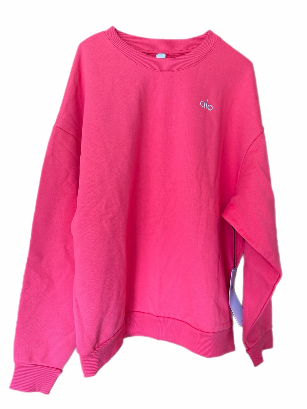 Alo accolade candy red crew neck sweatshirt NWT large - Picture 9 of 15